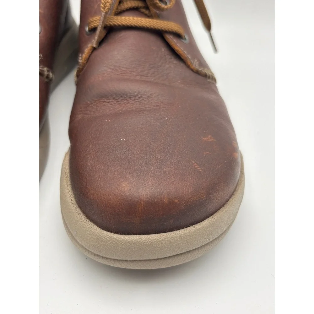 Clarks Collection Extreme Comfort Brown Leather Chukka Boots Mens 9.5